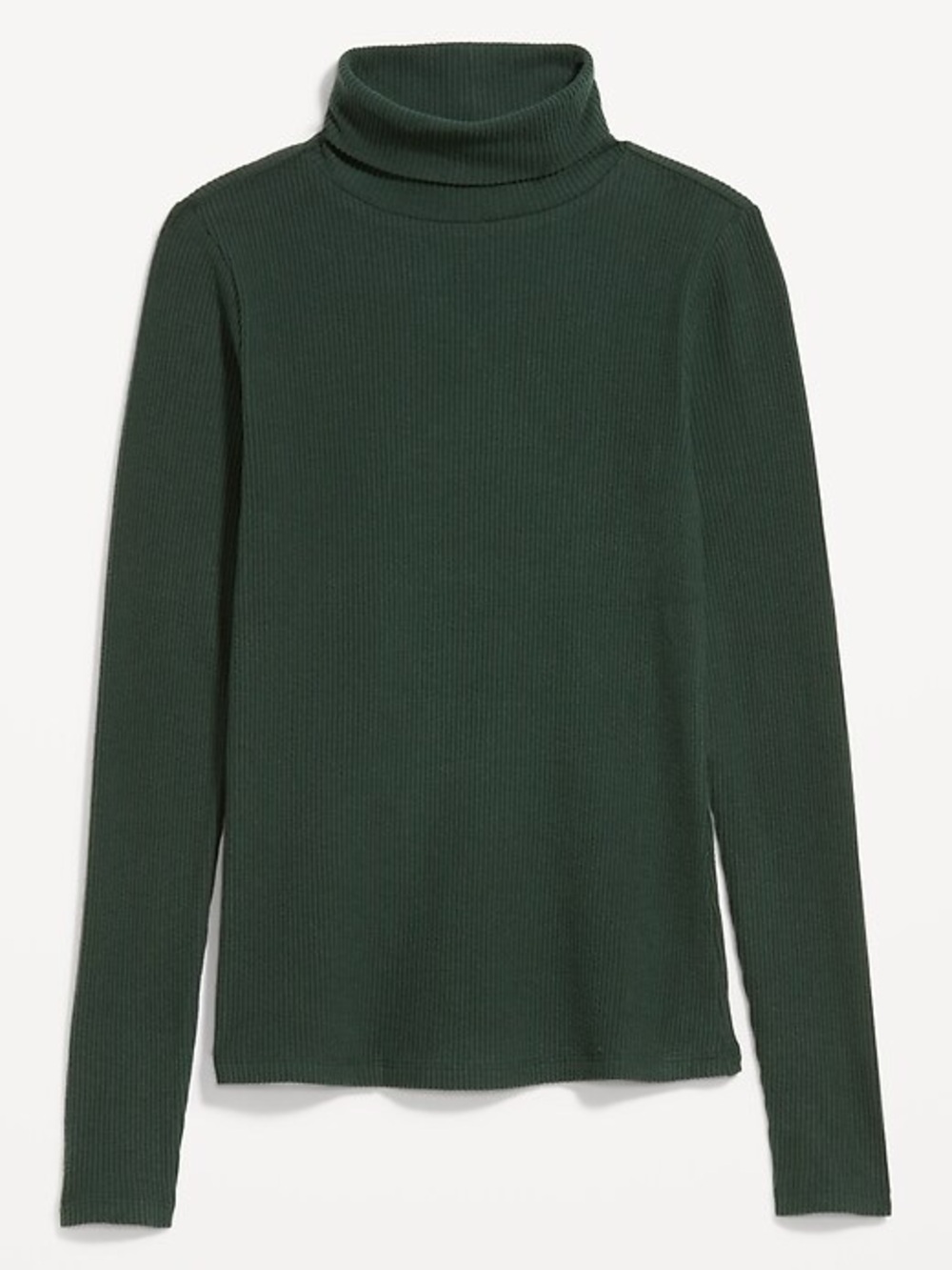 Old Navy, dark green ribbed turtleneck longsleeve top